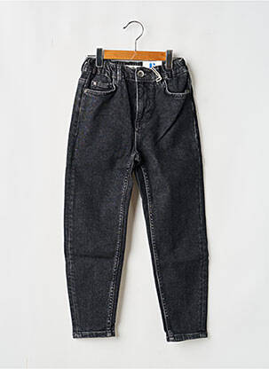 Jean coupe mom poches taille élastique noir GARCIA fille