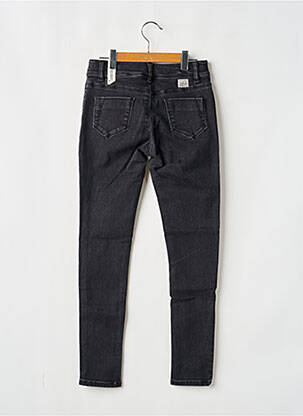 Jeans skinny stretch taille ajustable noir IKKS fille