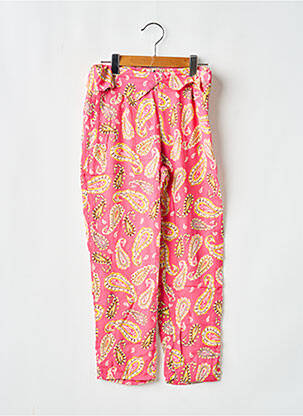Pantalon droit poches rose IKKS fille