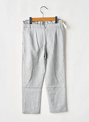 Pantalon droit poches taille ajustable gris IKKS fille