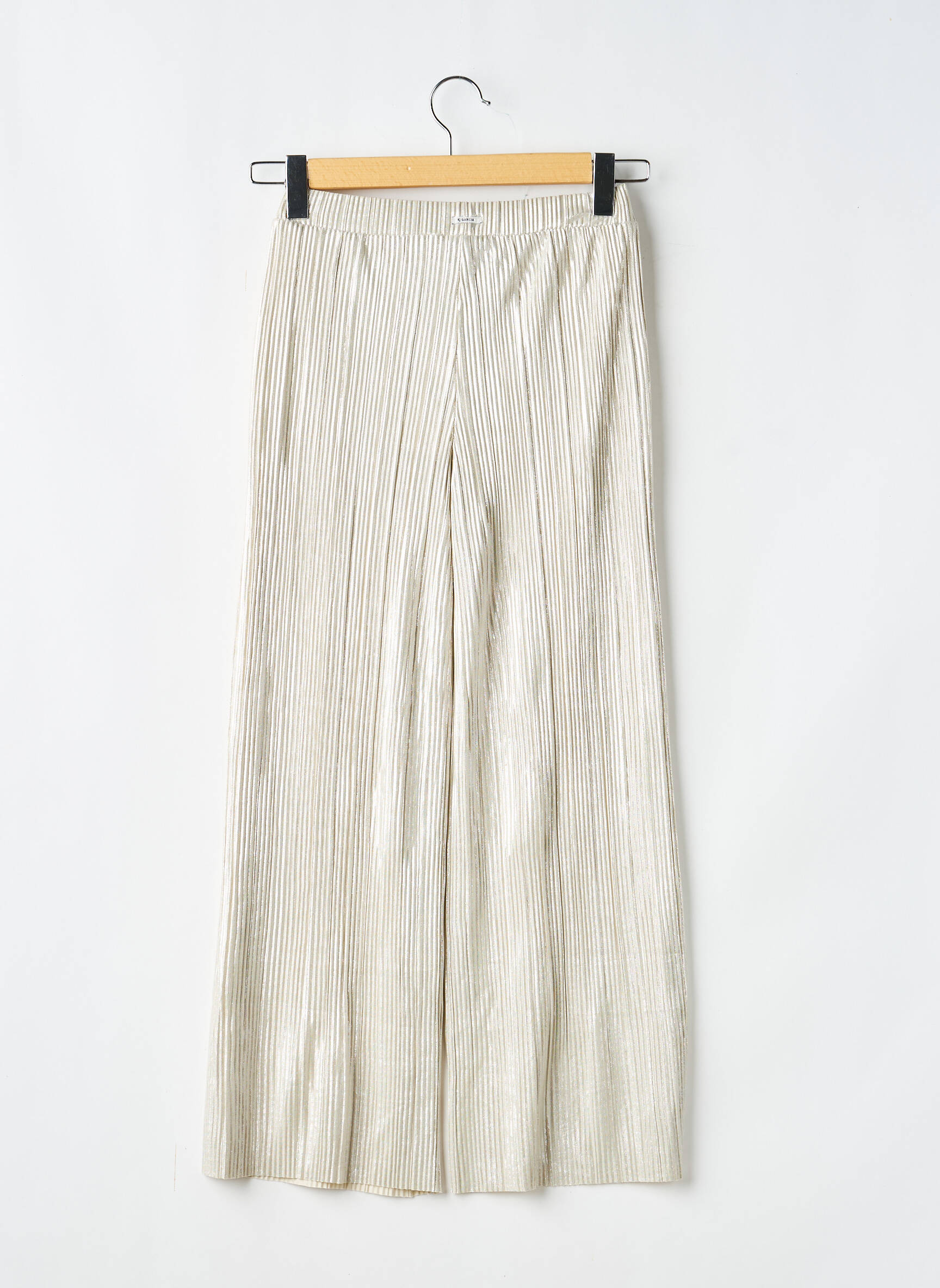 Pantalon large taille normale taille élastique argent GARCIA fille