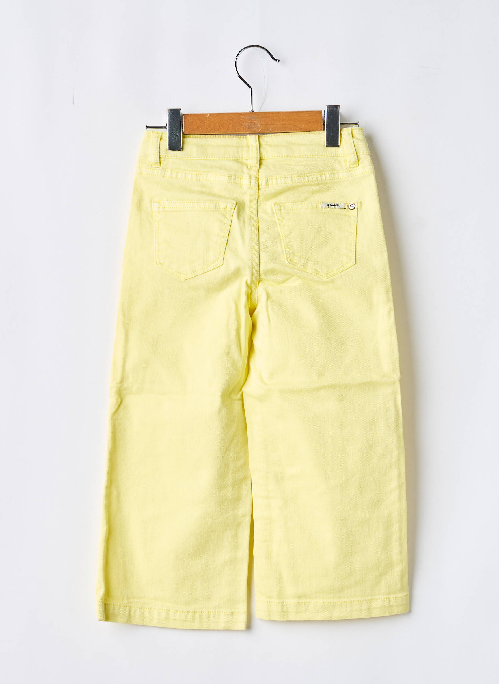 Jeans coupe large poches taille ajustable jaune GARCIA fille