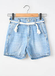 Short tissage denim bleu LE TEMPS DES CERISES fille