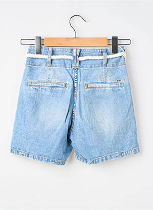 Short tissage denim bleu LE TEMPS DES CERISES fille