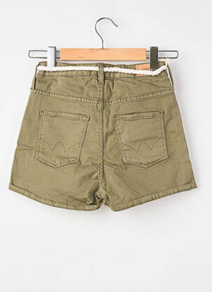Short fermeture zippée sous rabat boutonné vert fonce LE TEMPS DES CERISES fille