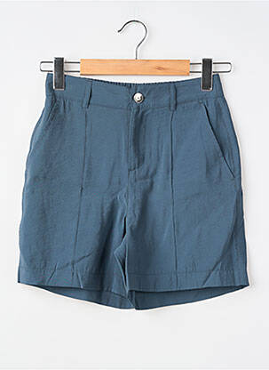 Short fermeture zippée sous rabat boutonné bleu STREET ONE femme