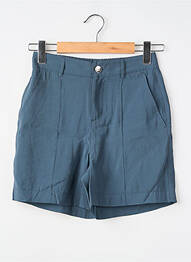 Short fermeture zippée sous rabat boutonné bleu STREET ONE femme