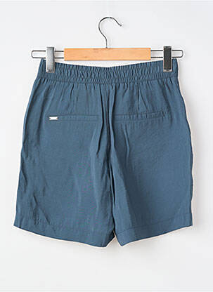 Short fermeture zippée sous rabat boutonné bleu STREET ONE femme
