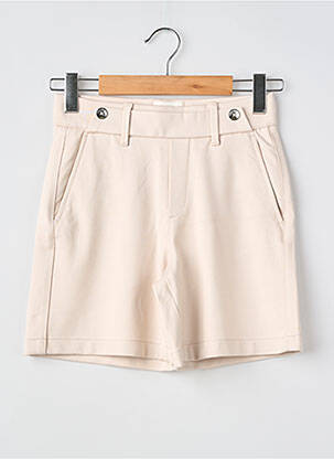 Short coupe droite beige STREET ONE femme