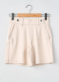 Short coupe droite beige STREET ONE femme