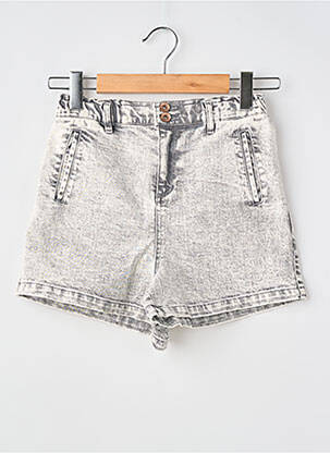 Short tissage denim gris GARCIA fille