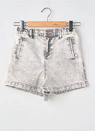 Short tissage denim gris GARCIA fille