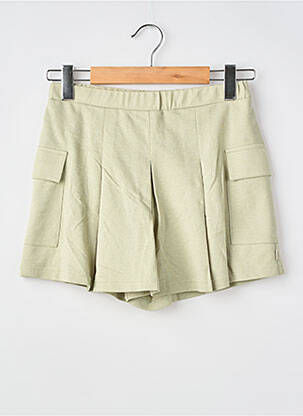Short poches taille élastique vert GARCIA fille