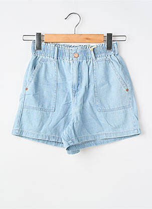 Short tissage denim taille élastique bleu GARCIA fille