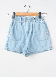 Short tissage denim taille élastique bleu GARCIA fille