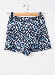 Short coupe droite taille élastique bleu MOLLY BRACKEN fille