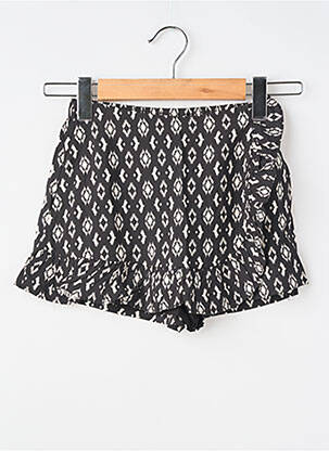 Jupe short coupe droite noir MINI MOLLY fille