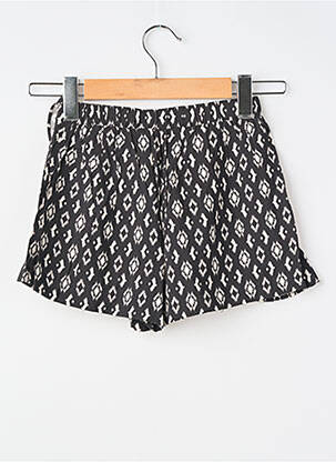Jupe short imprimé fantaisie noir MINI MOLLY fille