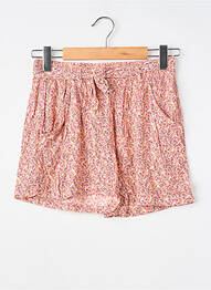 Short taille haute taille élastique rose GARCIA fille