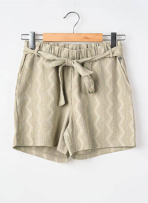 Short taille élastique vert GARCIA femme