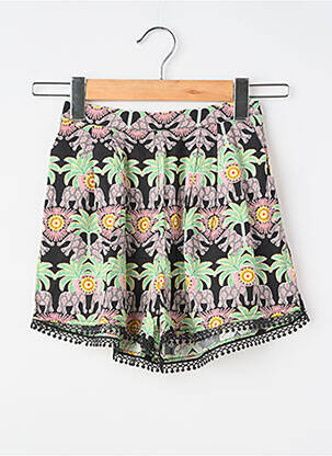Short poches taille élastique noir MINI MOLLY fille