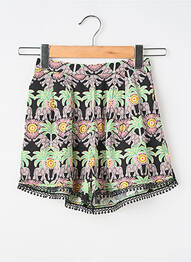 Short poches taille élastique noir MINI MOLLY fille