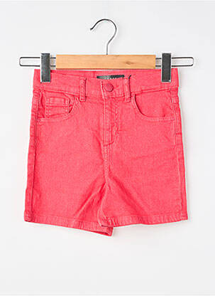 Short stretch taille ajustable rouge GUESS fille