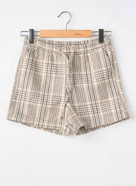 Short fermeture liens à nouer taille élastique beige MOLLY BRACKEN fille