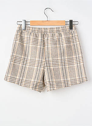 Short fermeture liens à nouer taille élastique beige MOLLY BRACKEN fille
