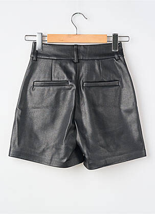 Short fermeture zippée sous rabat avec crochet noir GARCIA femme