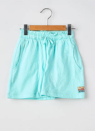 Short fermeture liens à nouer taille élastique bleu GARCIA fille