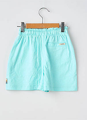 Short fermeture liens à nouer taille élastique bleu GARCIA fille