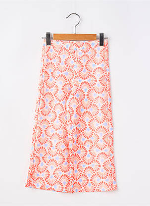 Pantalon large imprimé fleurs taille élastique rose GARCIA fille