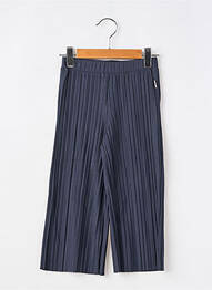 Pantalon droit coupe droite taille élastique bleu GARCIA fille