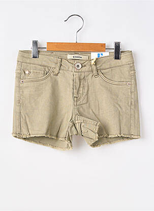 Short stretch taille ajustable vert GARCIA fille