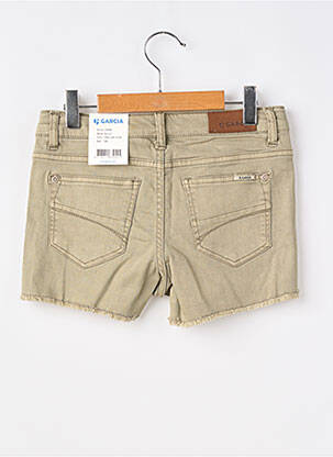 Short stretch taille ajustable vert GARCIA fille