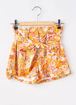 Short taille haute taille à pinces orange MOLLY BRACKEN fille