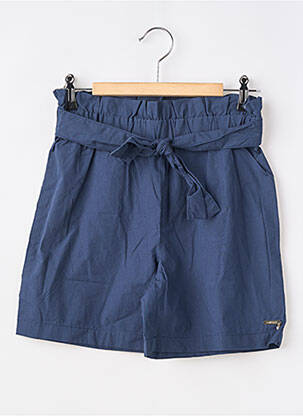 Short fermeture liens à nouer taille élastique bleu GUESS fille