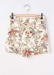 Short fermeture zippée sous rabat boutonné taille à pinces vert LE TEMPS DES CERISES fille