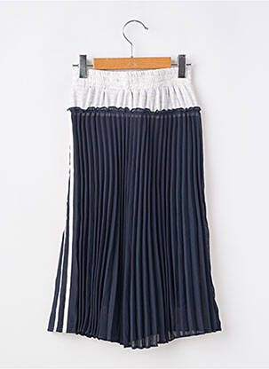 Jupe mi-longue tissage plissé bleu IKKS fille