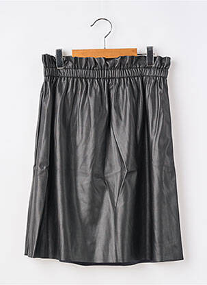 Jupe courte taille élastique noir GEISHA femme