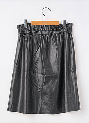 Jupe courte taille élastique noir GEISHA femme
