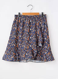 Jupe mi-longue doublure bleu J&JOY fille