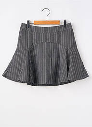 Jupe mi-longue taille normale gris LE TEMPS DES CERISES fille