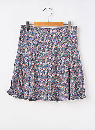 Jupe mi-longue tissage popeline violet LE TEMPS DES CERISES fille