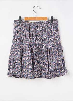 Jupe mi-longue tissage popeline violet LE TEMPS DES CERISES fille