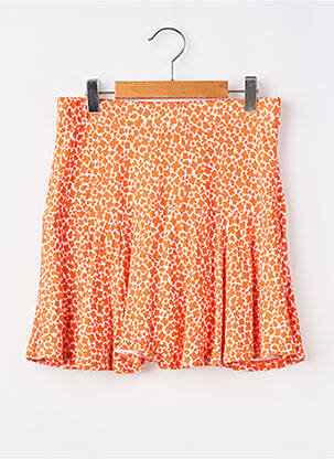 Jupe mi-longue imprimé fleurs orange GEISHA fille