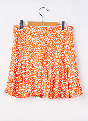 Jupe mi-longue imprimé fleurs orange GEISHA fille