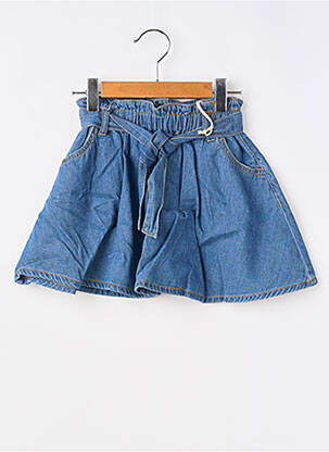 Jupe mi-longue taille ajustable bleu GARCIA fille