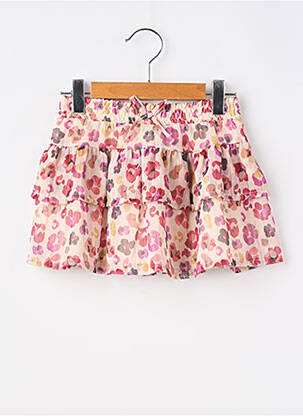 Jupe mi-longue imprimé fleurs beige MAYORAL fille